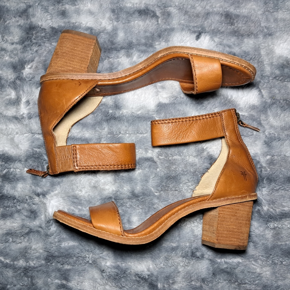 Frye Women's Ankle Strap Heeled Sandal - Picture 2 of 14
